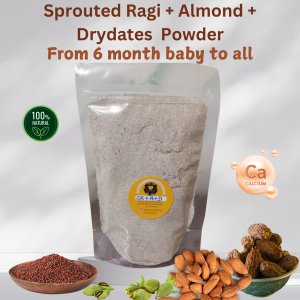 Sprouted Ragi + Almond + Drydates Powder